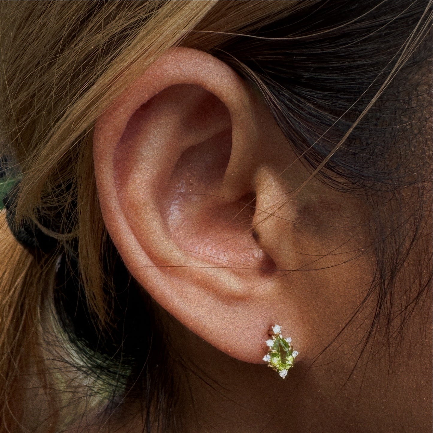 Peridot Green earrings