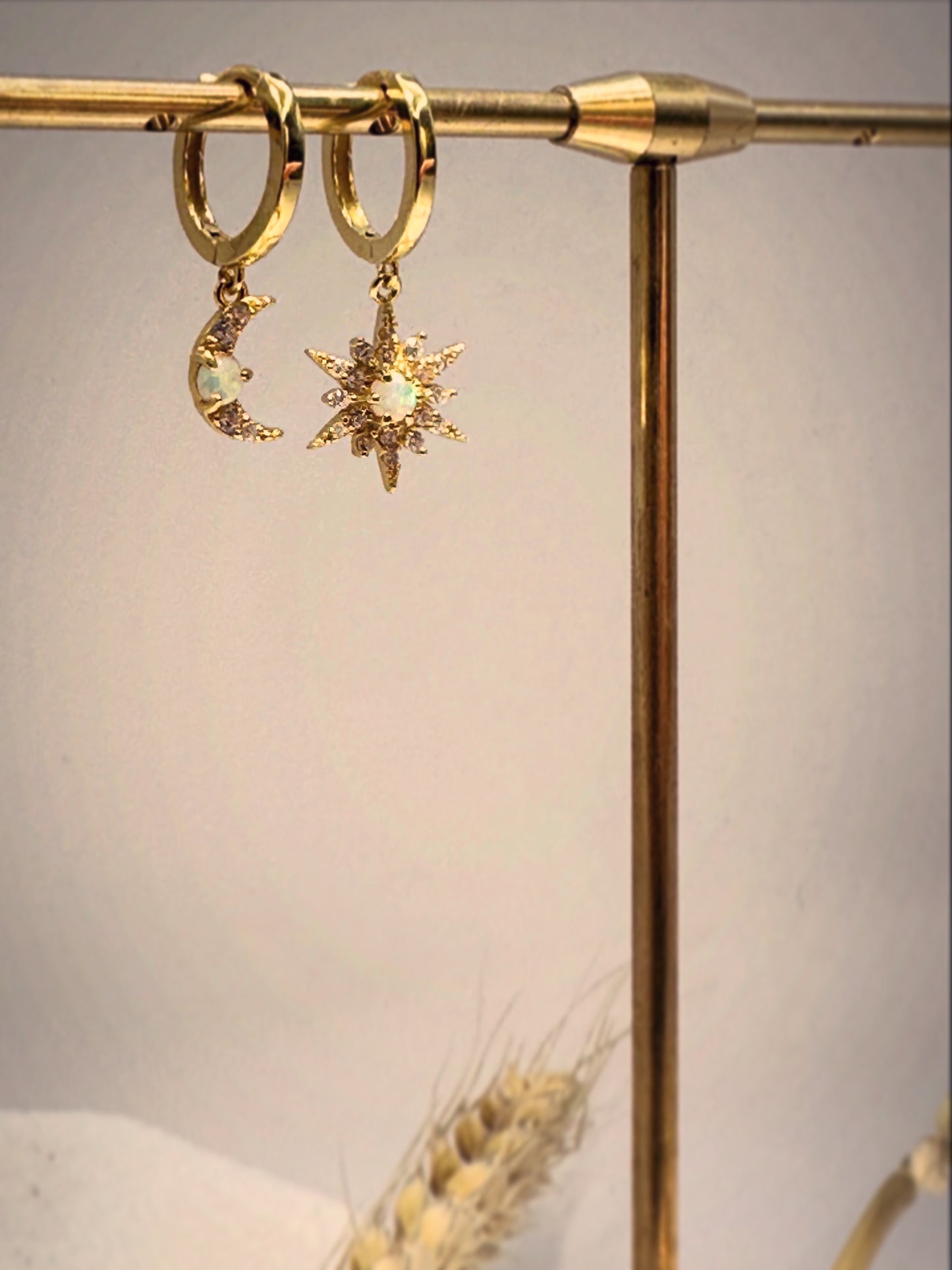 Solar Radiance Hoop Earring