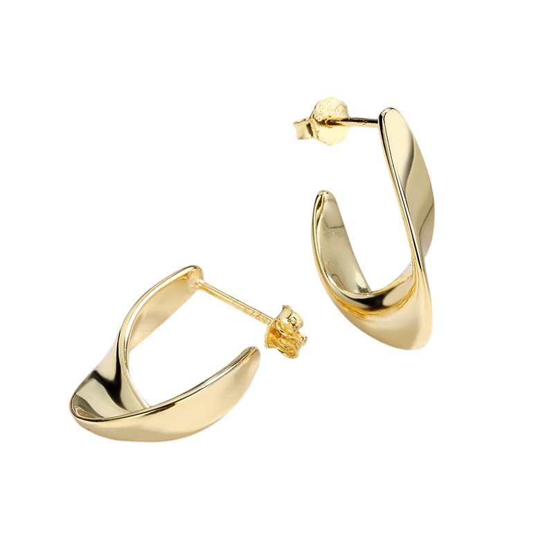 Golden Geometric Glow earring