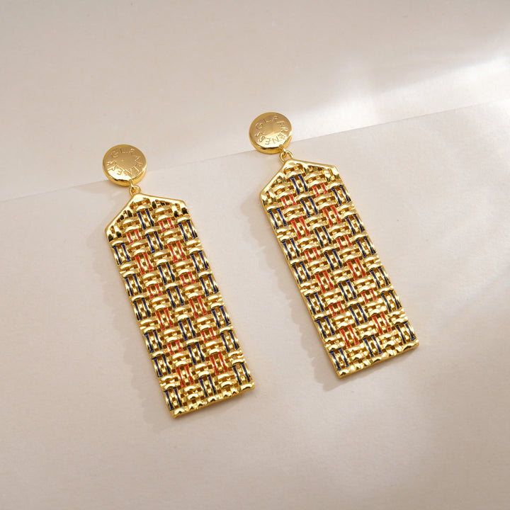 French Rattan Earrings
