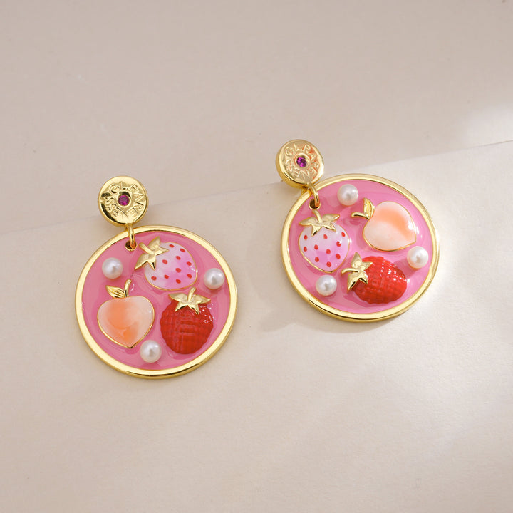 Berry Peach Tart Earring