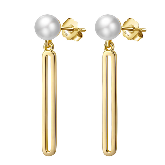 Elegant Pearl Drop Earrings