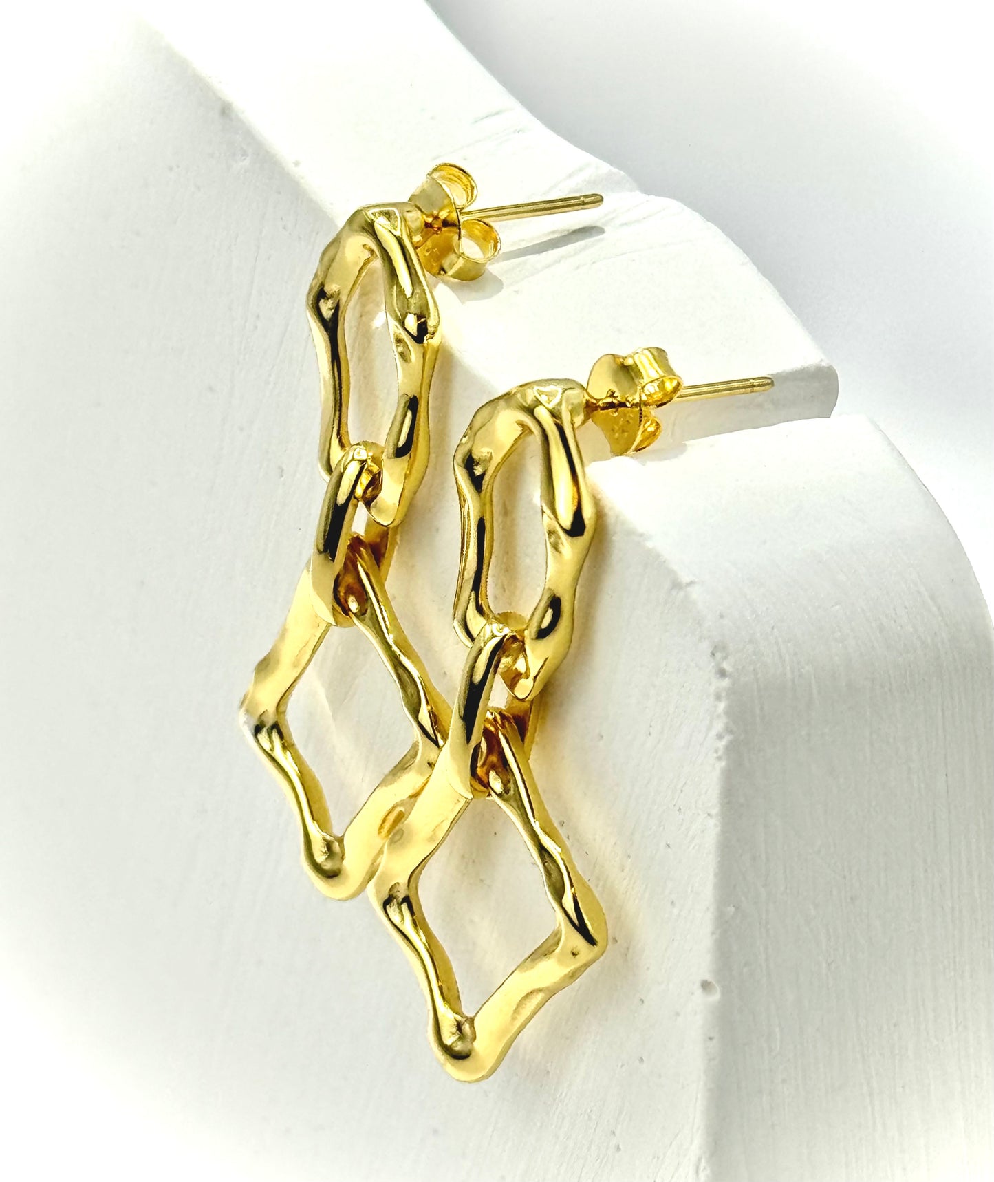 Golden Ripple Earrings
