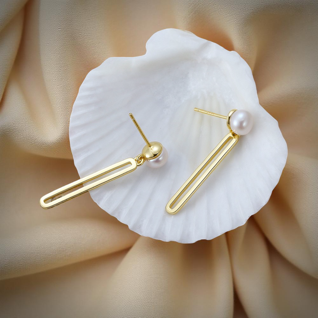 Elegant Pearl Drop Earrings