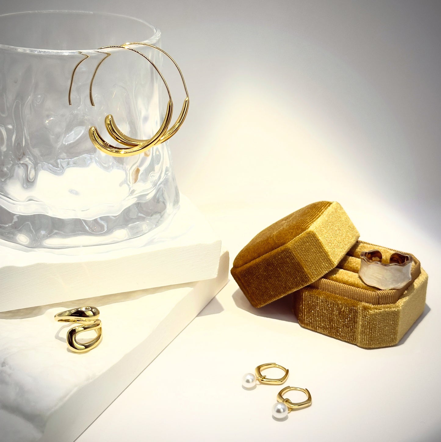 Golden Serenity Hoops