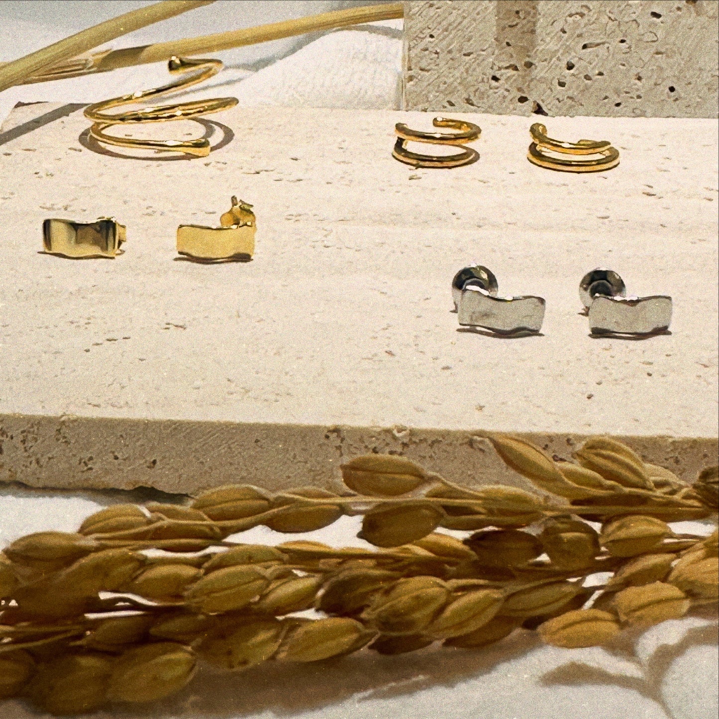 Golden Glow Minimalist earrings