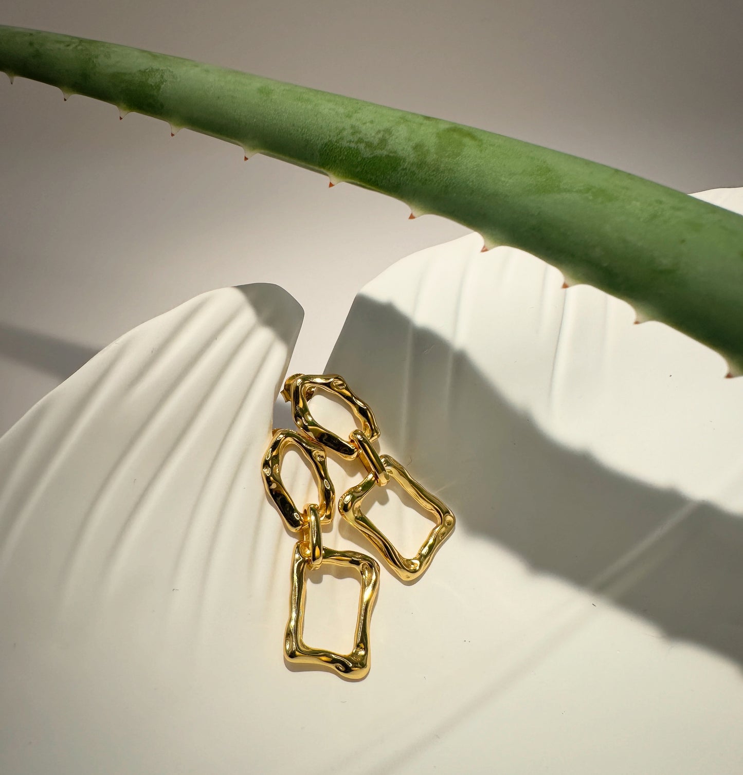 Golden Ripple Earrings