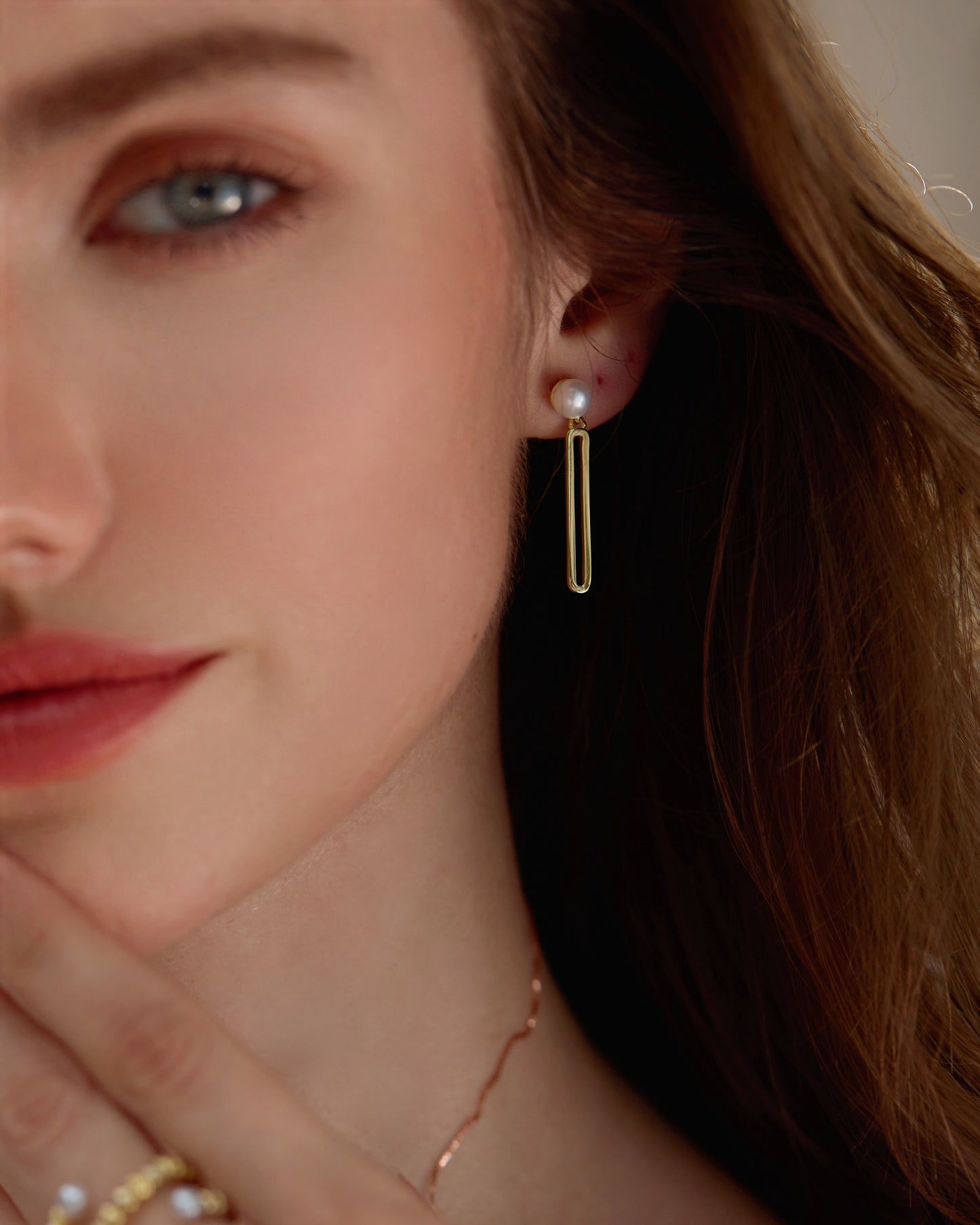 Elegant Pearl Drop Earrings