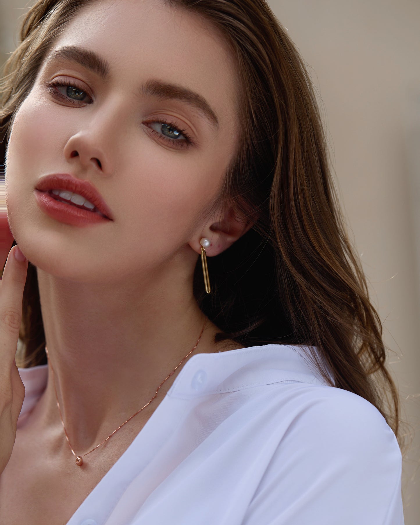 Elegant Pearl Drop Earrings