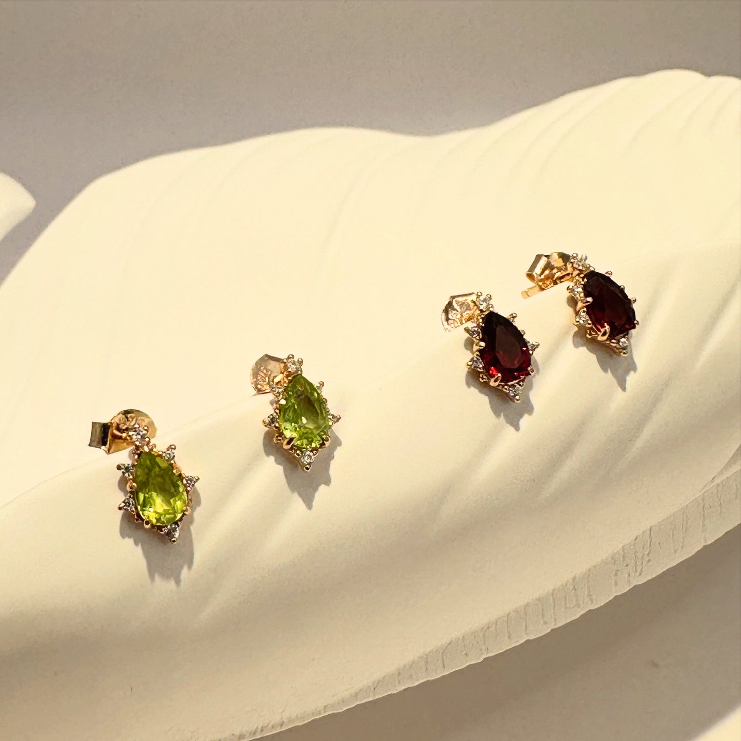 Peridot Green earrings