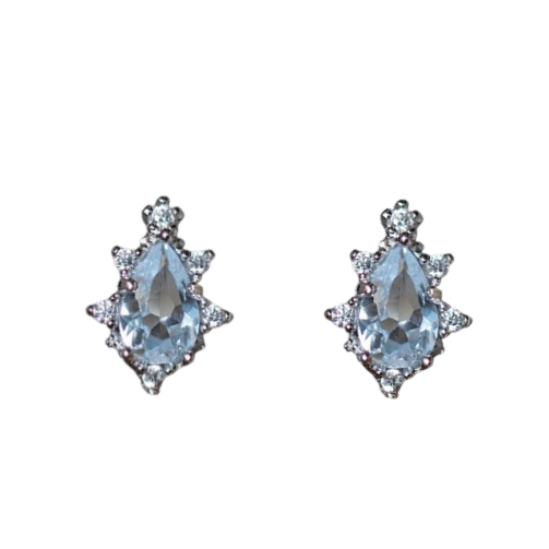 Sky Blue Topaz earrings