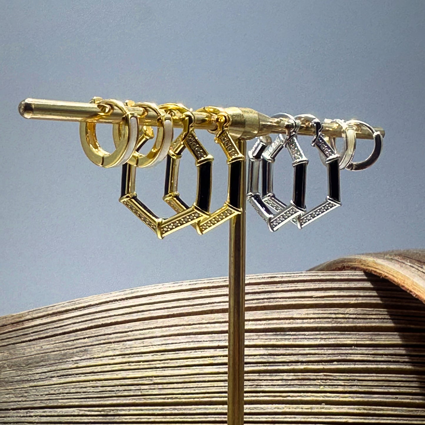 Golden Harmony Hoops