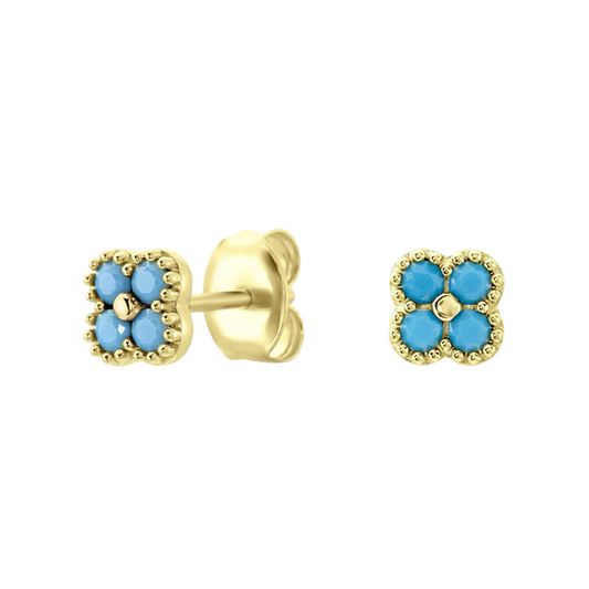 Turquoise Petal Charms