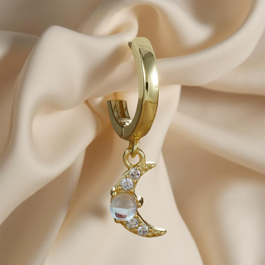 Lunar Glow Hoop Earring