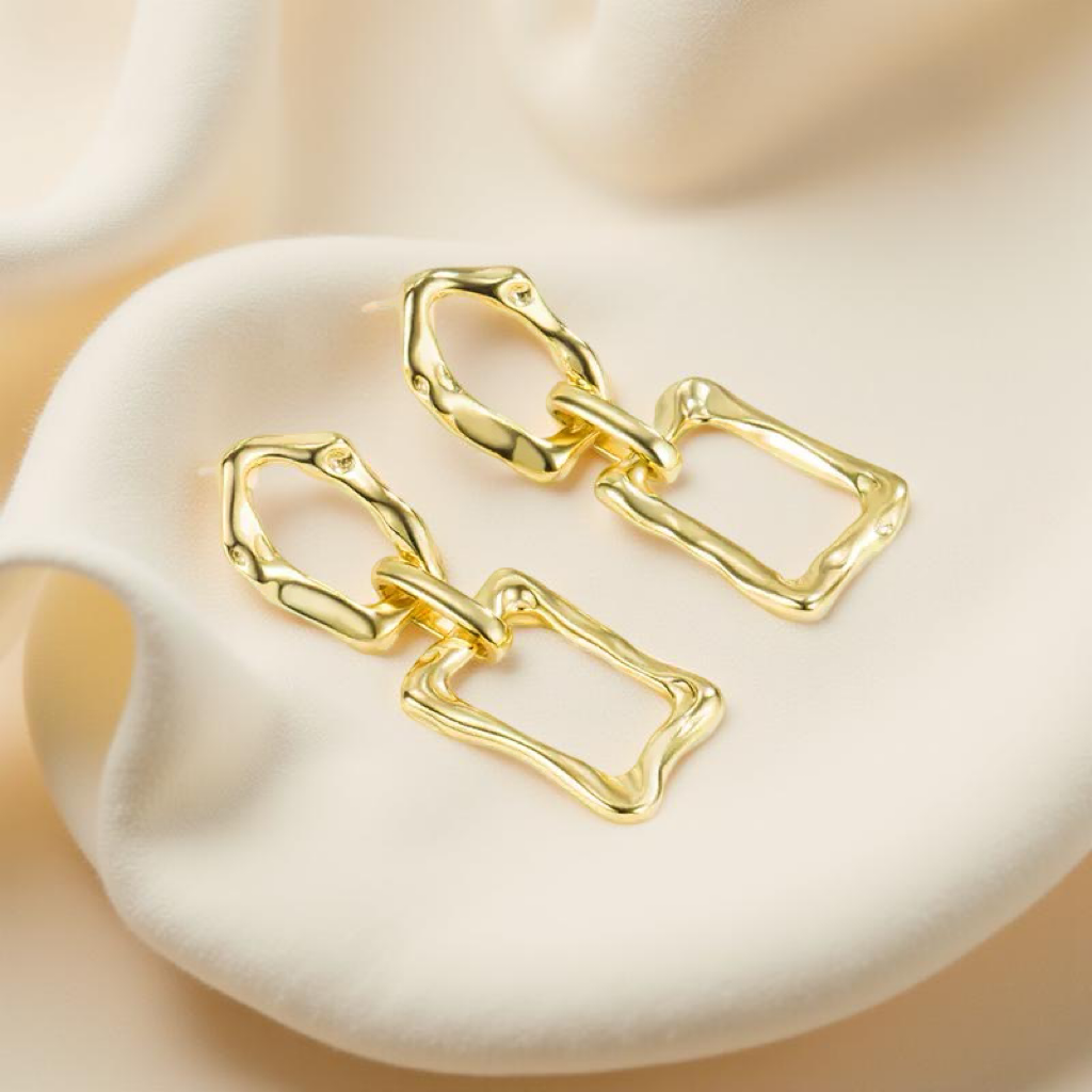 Golden Ripple Earrings