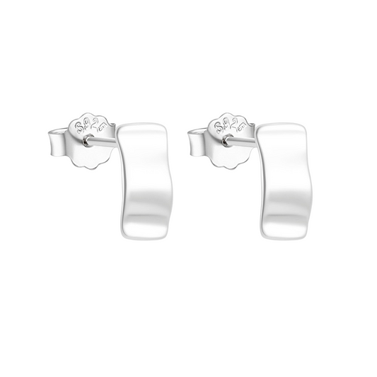 Silver Glow Minimalist earrings