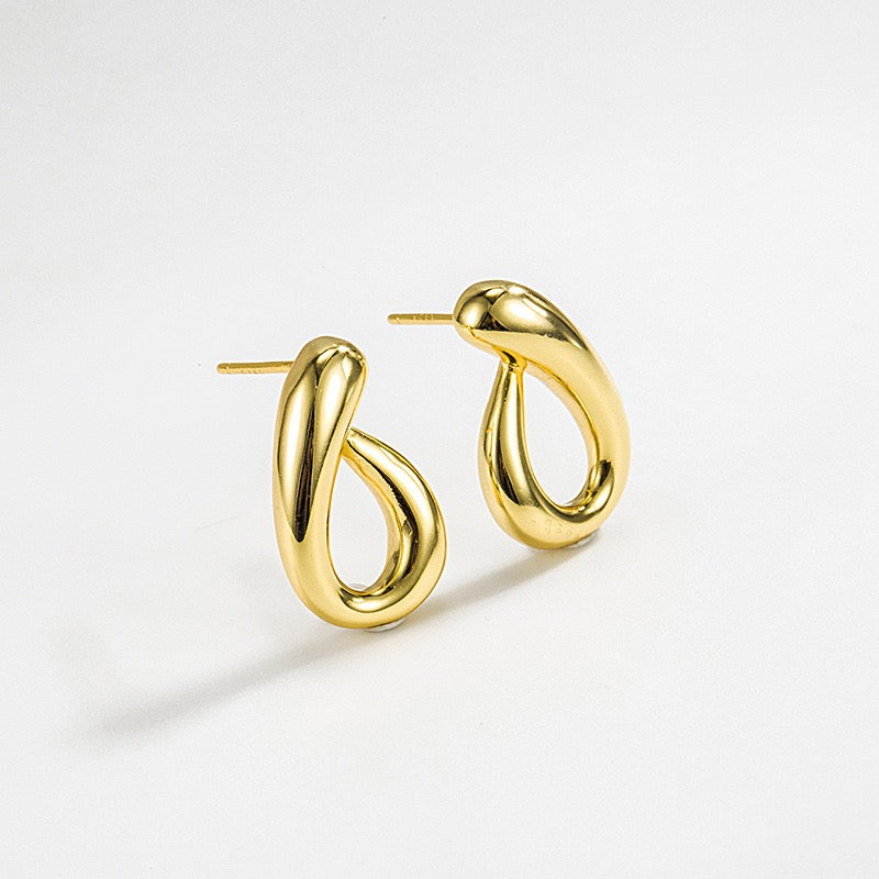 Golden Wave Earrings