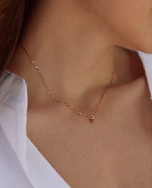 Dewdrop Rose Gold-Plated Necklace
