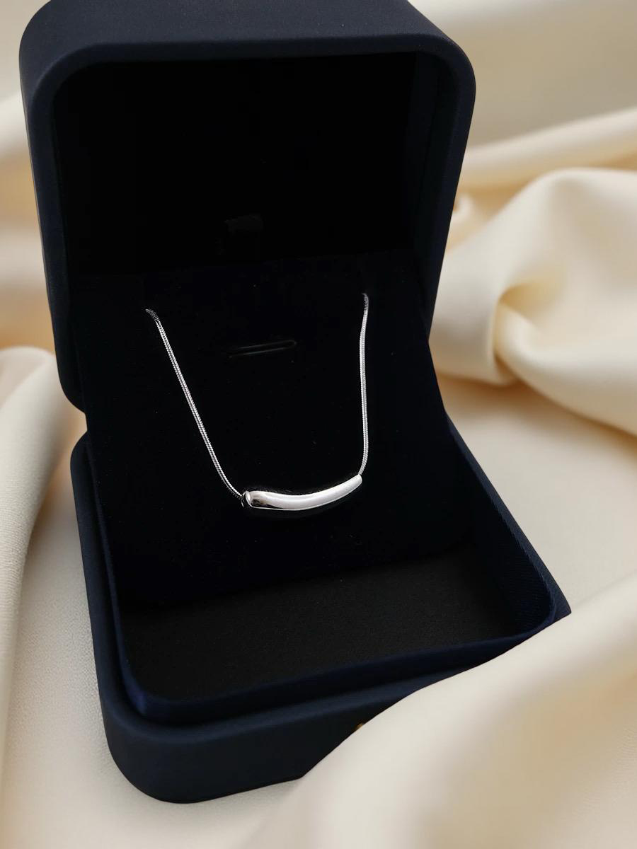 Luna Curve Sterling Silver Necklace