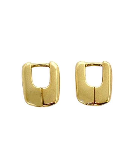 Golden Glow Huggie Hoops