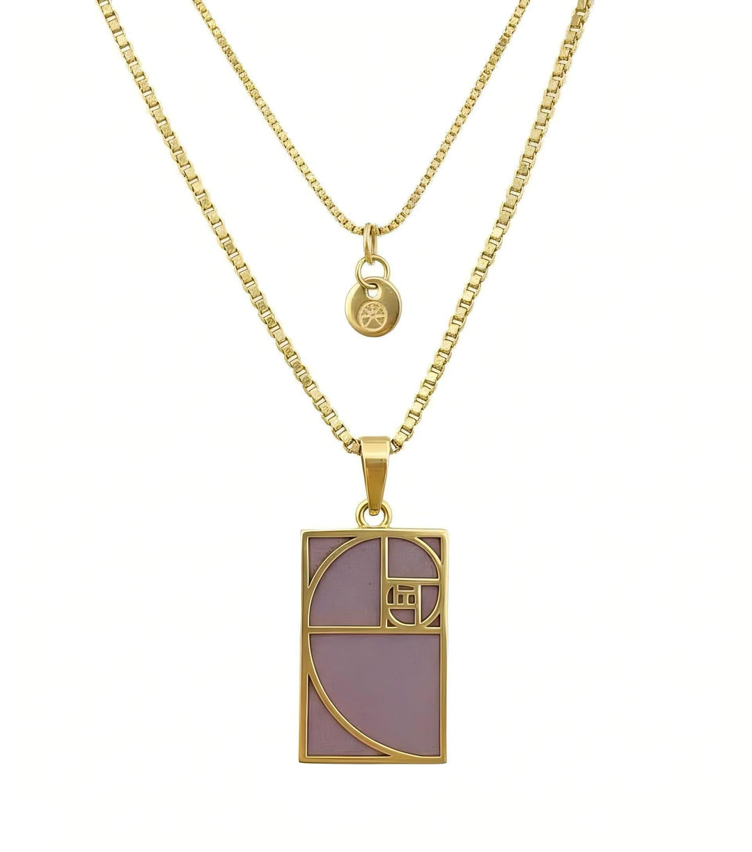 Soul Guardian pendant close-up showing golden ratio design - GL.rareness