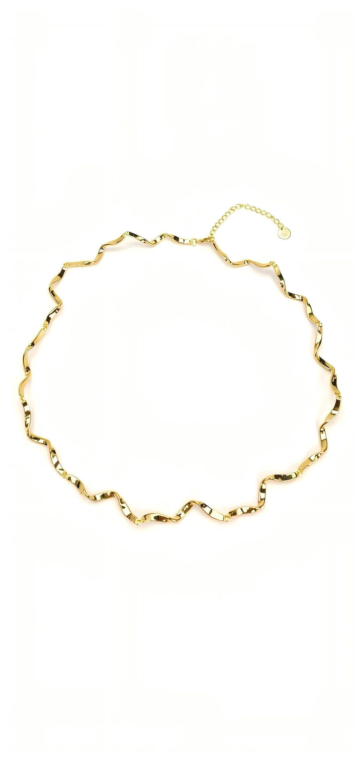 18K gold Silken Vow Aureole twisted ribbon necklace - GL.rareness