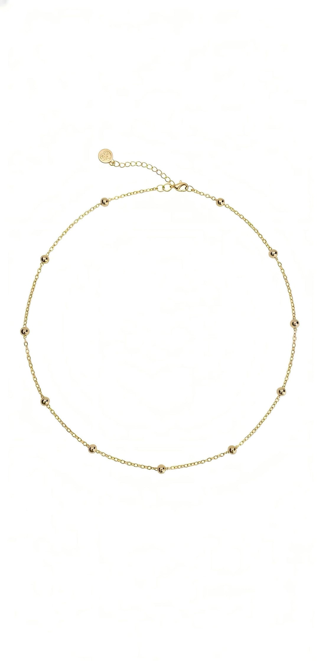 Necklace with gold beads close-up detail - GL.rareness