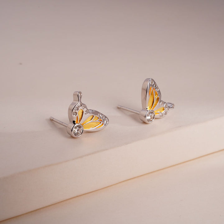 Halfmoon Butterfly Earrings
