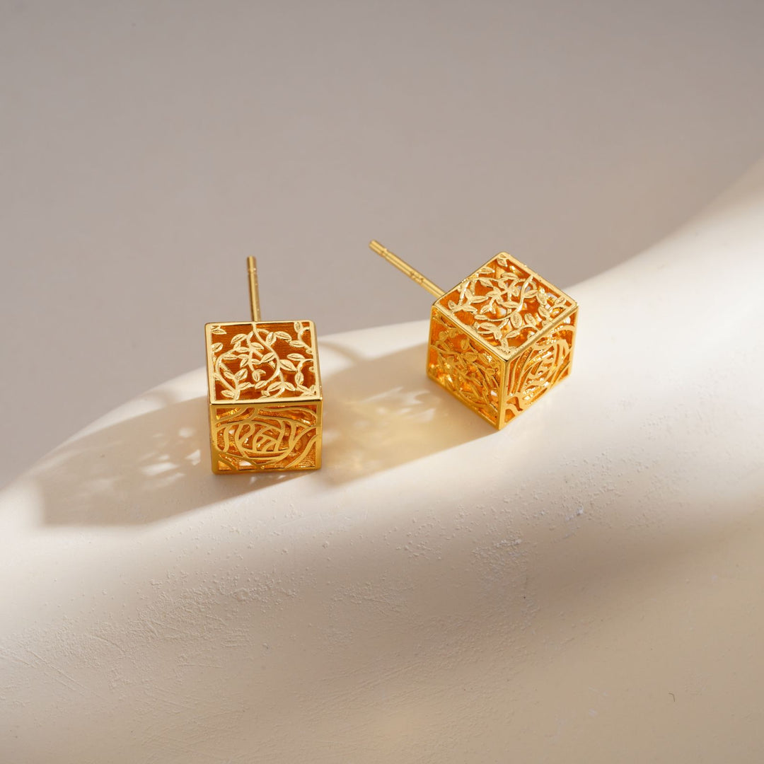 Rose earrings