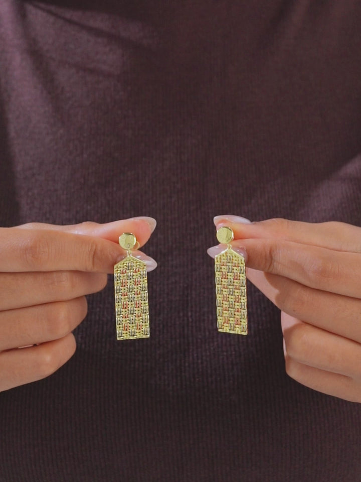 French Rattan Earrings
